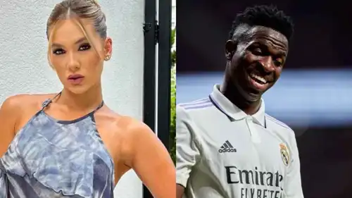 فيرجينيا فونسيكا مع فينيسيوس جونيور