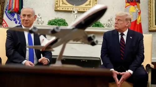 لقاء سابق بين نتنياهو وترامب