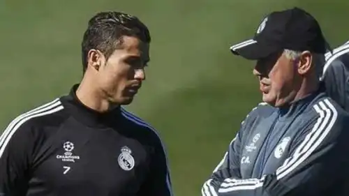 كارلو أنشيلوتي وكريستيانو رونالدو