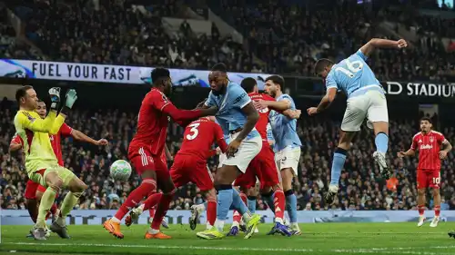 مباراة مانشستر سيتي ضد نوتنغهام فورست بالدوري الإنجليزي