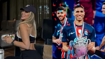 أشرف حكيمي وفي المقابل واندا نارا