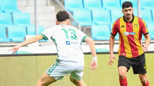 محمد دراغر في أول مباراة مع الترجي التونسي