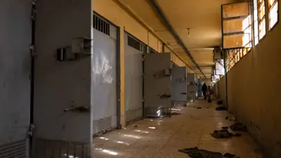لقطة من سجن صيدنايا في سوريا
