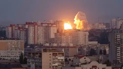 من الهجمات الروسية الأخيرة على كييف