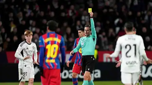 حكم مباراة برشلونة وألباسيتي