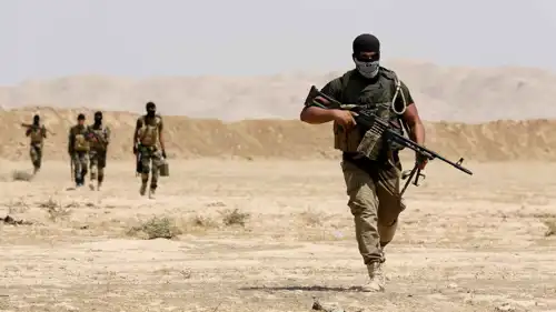 مقاتلون من ميليشيا "عصائب أهل الحق" العراقية