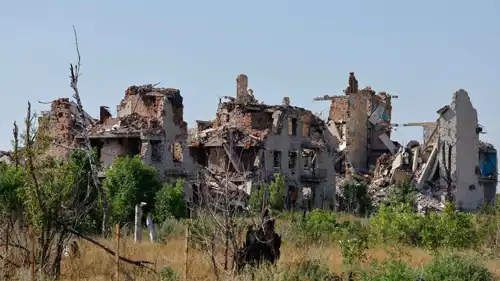 آثار الحرب في دونيتسك