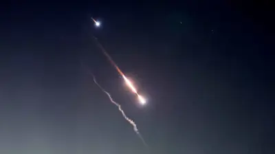 جانب من هجوم أبريل الإيراني على إسرائيل