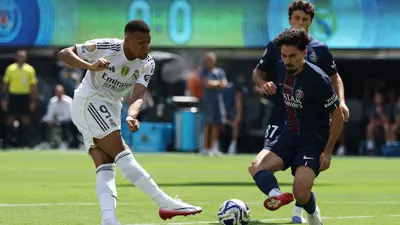 فيتينيا خلال مباراة ريال مدريد ضد باريس سان جيرمان