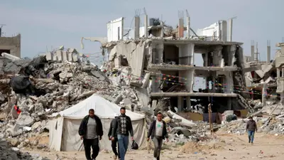 مشهد من الدمار في غزة