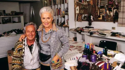 روزيتا ميسوني مع زوجها أوتافيو