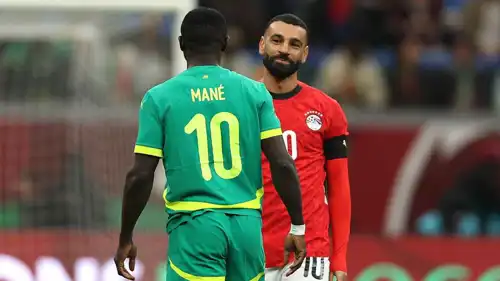 محمد صلاح وساديو ماني قبل انطلاق مباراة مصر والسنغال