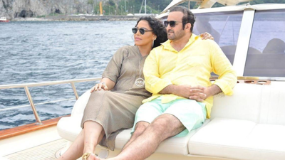 الفنانة احلام الشامسي وزجها مبارك الهاجري