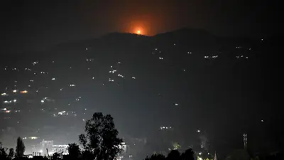 جانب من القصف المتبادل بين الهند وباكستان 