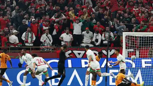 أيوب الكعبي سجل هدف التقدم للمغرب أمام زامبيا