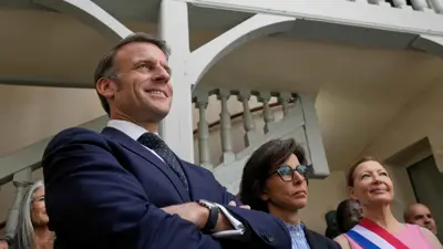 الرئيس الفرنسي إيمانويل ماكرون 