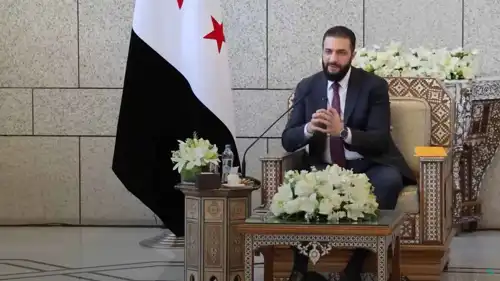 الشرع خلال حديثه