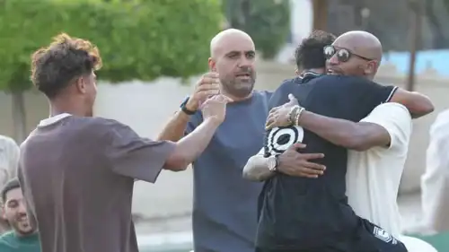 شيكابالا يحتفل بفوز فريق جي في بطولة كأس مصر