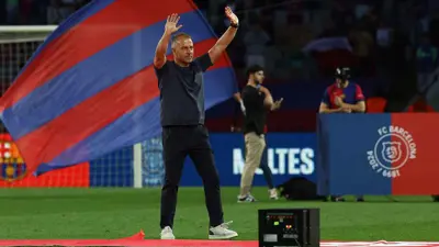 هانزي فليك مدرب برشلونة