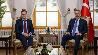 لقاء بين وزير الخارجية التركي ورئيس الوفد الروسي