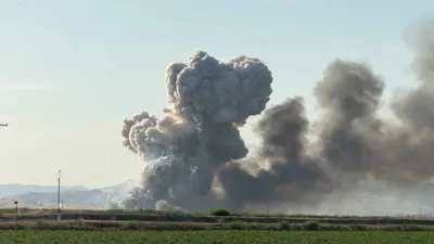 جانب من الانفجار الهائل