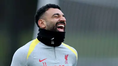 محمد صلاح في تدريبات ليفربول