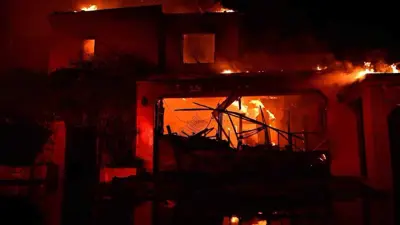 حرائق المنازل في مدينة الأصابعة