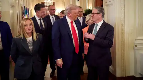 دونالد ترامب وقادة أوروبيين