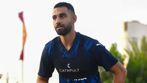 عمرو السولية في تدريبات سيراميكا