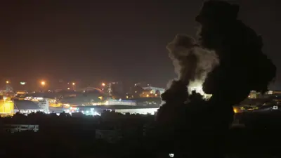 آثار القصف على بيروت