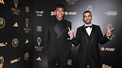 يامال ووالده منير النصراوي