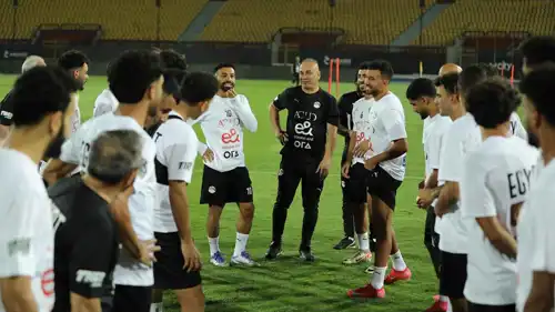 محمد صلاح في معسكر منتخب مصر الأول