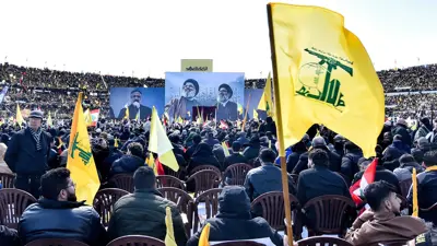 من مراسم جنازة أميني ميليشيا حزب الله