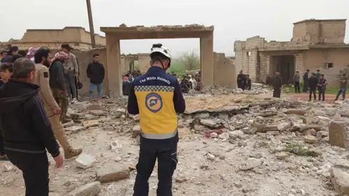 من موقع انفجار اللغم