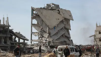 مشهد من الدمار في غزة