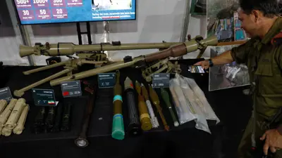 أسلحة تقول إسرائيل إنها استولت عليها من حزب الله