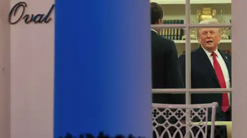 الرئيس الأمريكي دونالد ترامب في البيت الأبيض