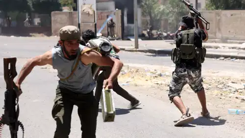 مسلحون من العشائر في السويداء