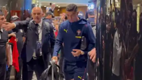 استقبال حافل لكريستيانو رونالدو في أرمينيا 