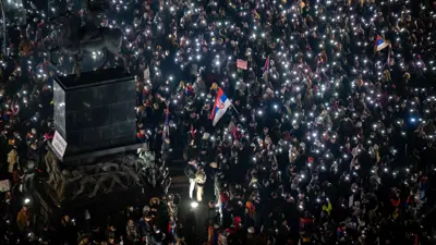 مظاهرة نظمها طلاب في صربيا