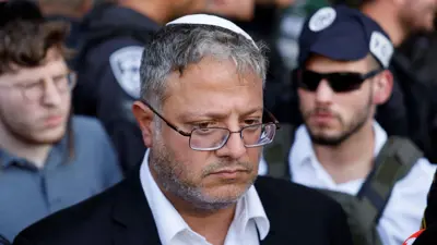 بن غفير يتحدث للصحفيين