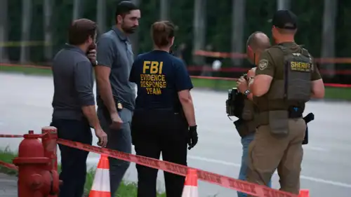 عناصر من الشرطة في موقع محاولة اغتيال ترامب