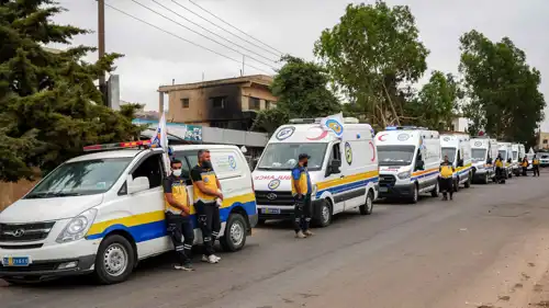 سيارات إسعاف في السويداء