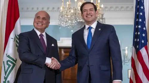 وزيرا الخارجية الأمريكي والعراقي في لقاء بواشنطن