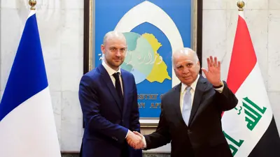  جان نويل بارو يلتقي نظيره العراقي فؤاد حسين