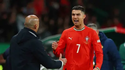 كريستيانو رونالدو مع مدربه روبرتو مارتينيز