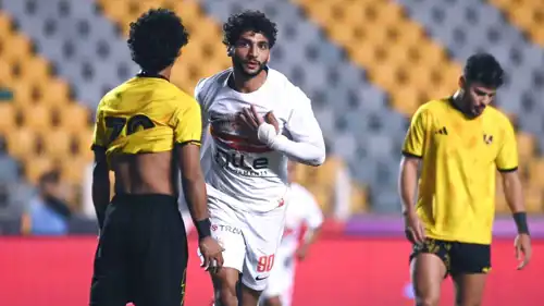 من مباراة الزمالك وكهرباء الإسماعيلية