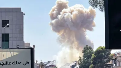 غارة إسرائيلية قرب رئاسة الأركان في دمشق