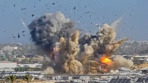 غارة إسرائيلية سابقة على قطاع غزة