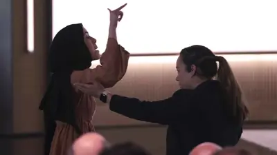 ابتهال أبوالسعد خلال احتجاجها